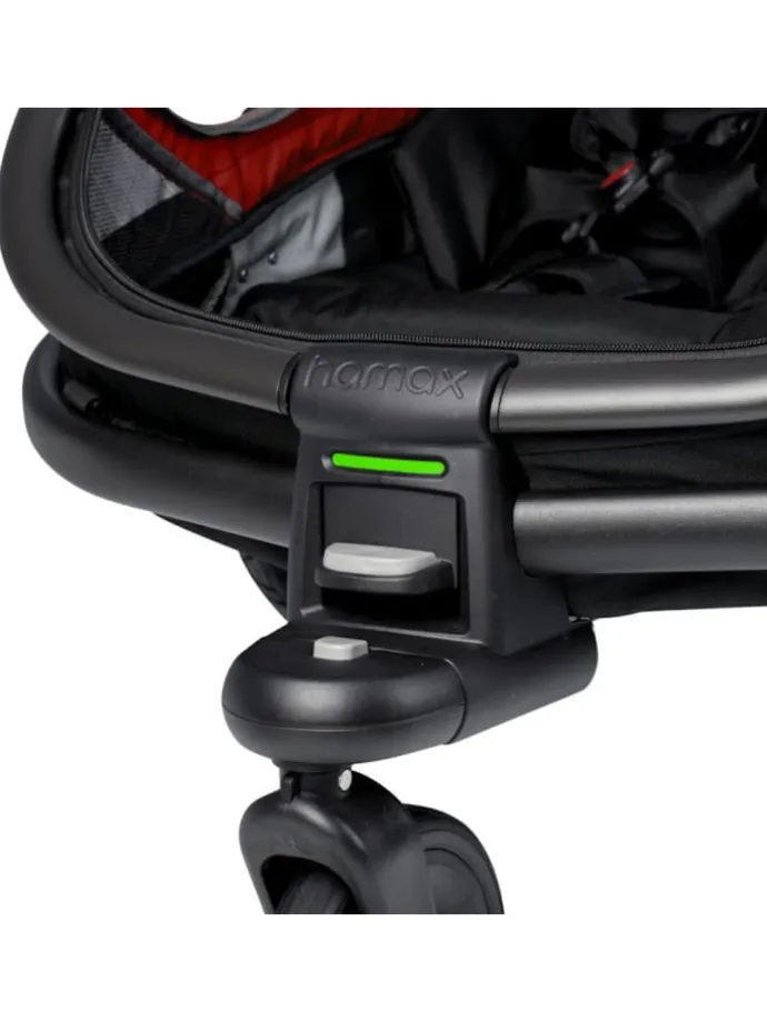 Hamax Outback Fahrradanhänger für 2 Kinder - Farbe: Rot / Schwarz