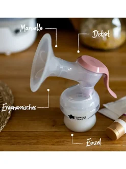 Handmilchpumpe-Set "Made for Me" in Transparent/ Weiß