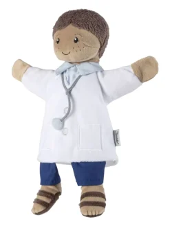 Handpuppe Arzt in bunt