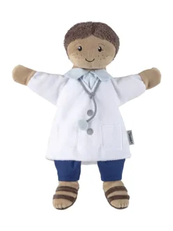 Handpuppe Arzt in bunt
