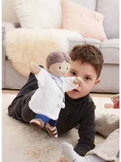 Handpuppe Arzt in bunt