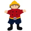 Handpuppe Feuerwehrmann in mehrfarbig