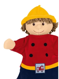 Handpuppe Feuerwehrmann in mehrfarbig