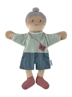 Handpuppe Oma in bunt
