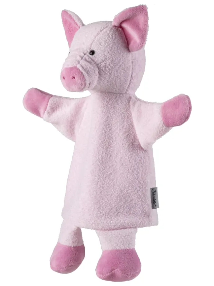 Handpuppe Schwein in rose