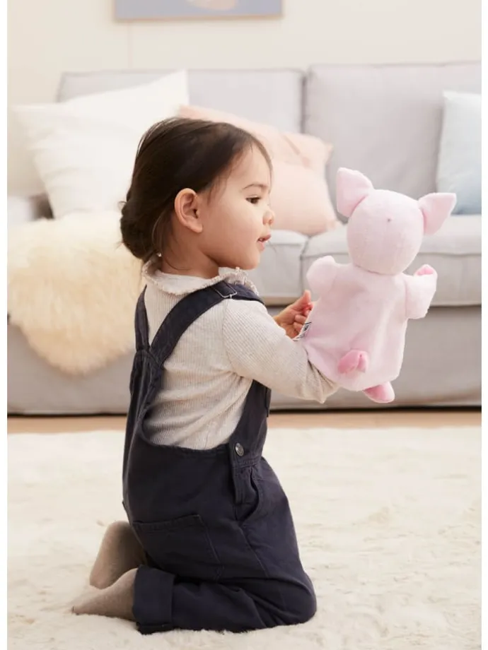 Handpuppe Schwein in rose