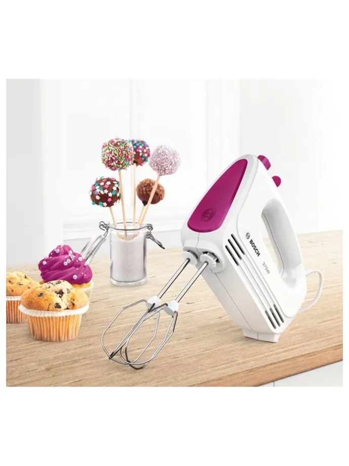 Handrührgerät "CleverMixx Fun" in Weiß/ Pink - 375 W