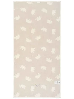 Handtuch in Creme/ Rosa
