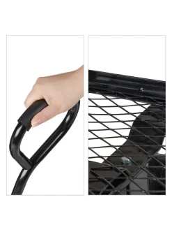 Handwagen in Schwarz - (B)51 x (H)34,5 x (T)96 cm