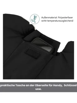 Handwärmer Kalix Teddy Exklusiv in Schwarz