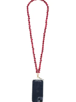 Handykette "Athènes" in Rot - (L)120 cm