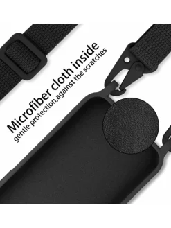 Handykette für Apple iPhone 11 PRO MAX Hülle in LIQUID SCHWARZ