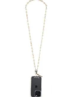 Handykette "Hanoi" in Silber/ Gold - (L)118 cm