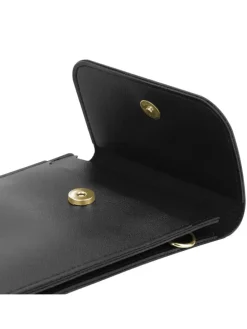 Handytasche für Apple iPhone 15 Hülle Umhängetasche in Schwarz