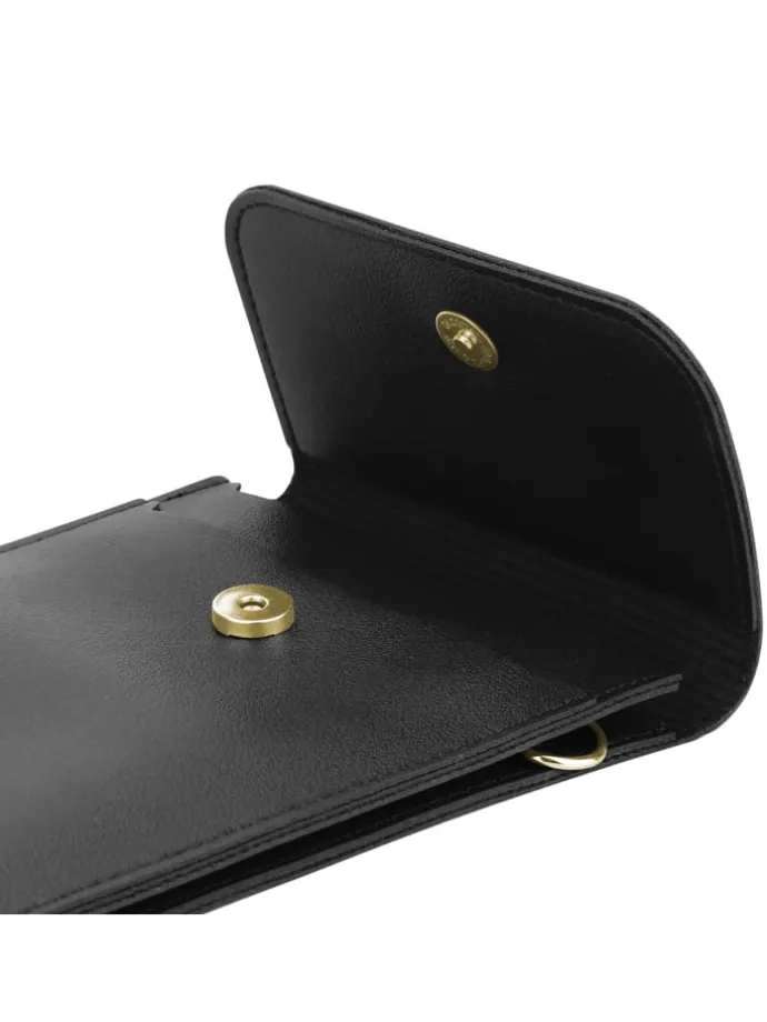 Handytasche für Apple iPhone 15 Hülle Umhängetasche in Schwarz