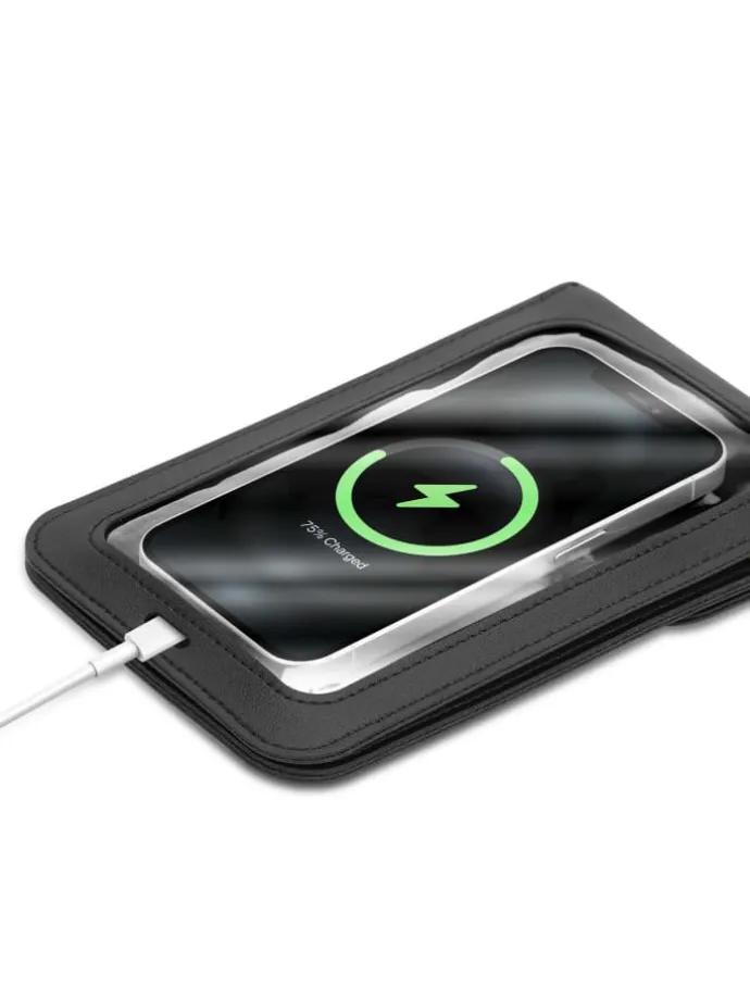 Handytasche für Apple iPhone 15 Hülle Umhängetasche in Schwarz