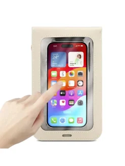 Handytasche für Apple iPhone 13 MINI Hülle Umhängetasche in Weiss