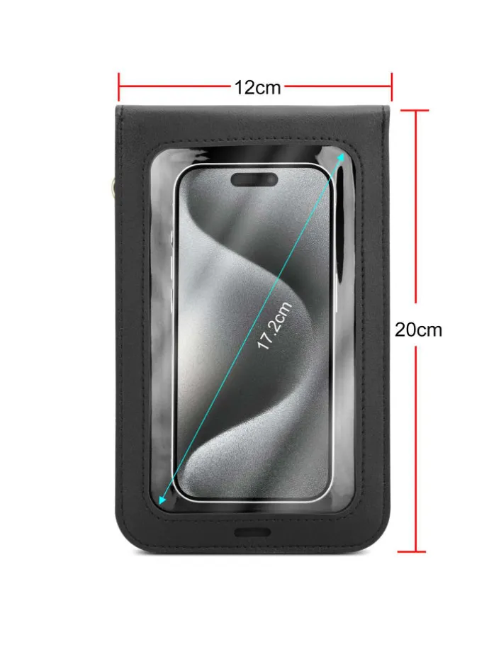 Handytasche für Apple iPhone 7 / 7S / 8 Hülle Umhängetasche in Schwarz