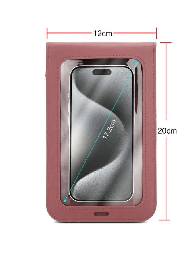 Handytasche für Apple iPhone 13 Hülle Umhängetasche in Pink