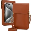 Handytasche für Samsung Galaxy S25 Ultra Hülle Umhängetasche in Braun