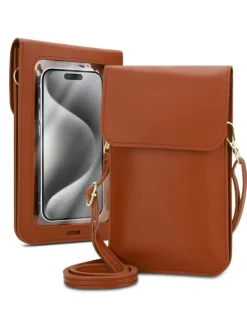 Handytasche für Samsung Galaxy S25 Ultra Hülle Umhängetasche in Braun