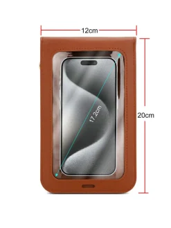 Handytasche für Samsung Galaxy S25 Ultra Hülle Umhängetasche in Braun