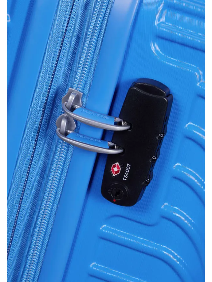 Hardcase-Trolley in Blau - (B)40 x (H)55 x (T)20 cm