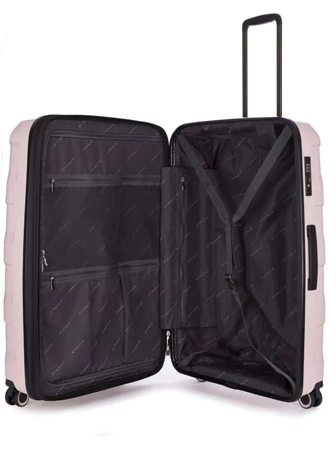 Hardcase-Trolley "Straw+" in Rosa - (B)51 x (H)76 x (T)31 cm