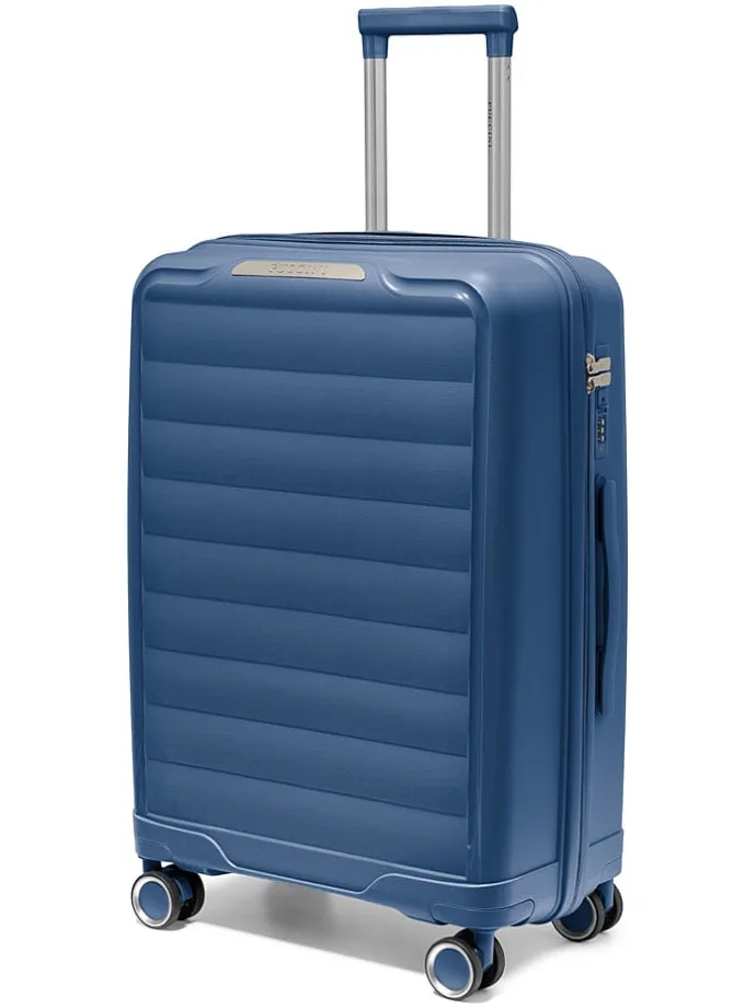 Hardcase-Trolley "Turin" in Dunkelblau - (B)45 x (H)65 x (T)26,5 cm
