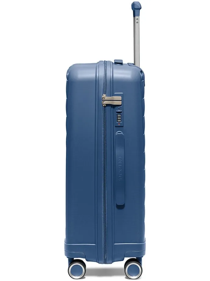 Hardcase-Trolley "Turin" in Dunkelblau - (B)45 x (H)65 x (T)26,5 cm