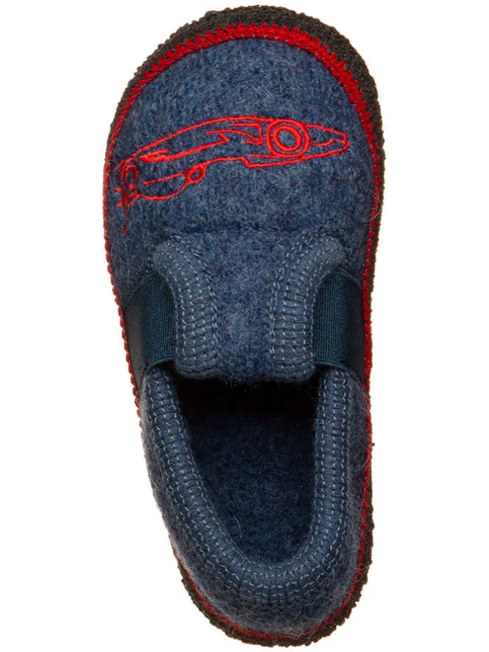 Hausschuhe "Bobby" in Blau