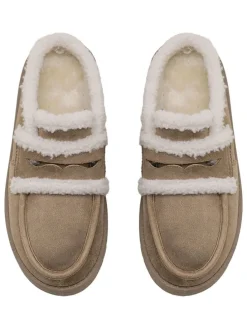 Hausschuhe in Khaki