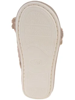 Hausschuhe in Taupe