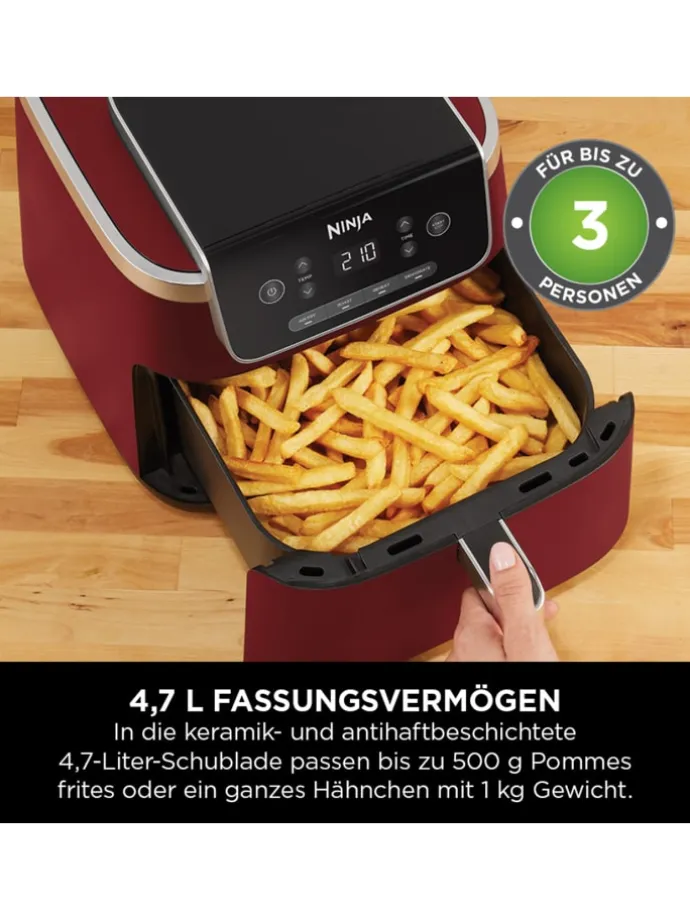Heißluftfritteuse AF140EUCM in rot