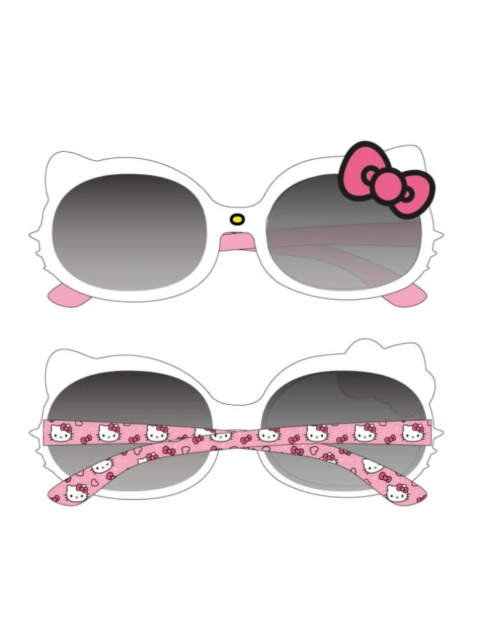 Hello Kitty Premium Sonnenbrille Mädchen UV-Schutz in Weiß