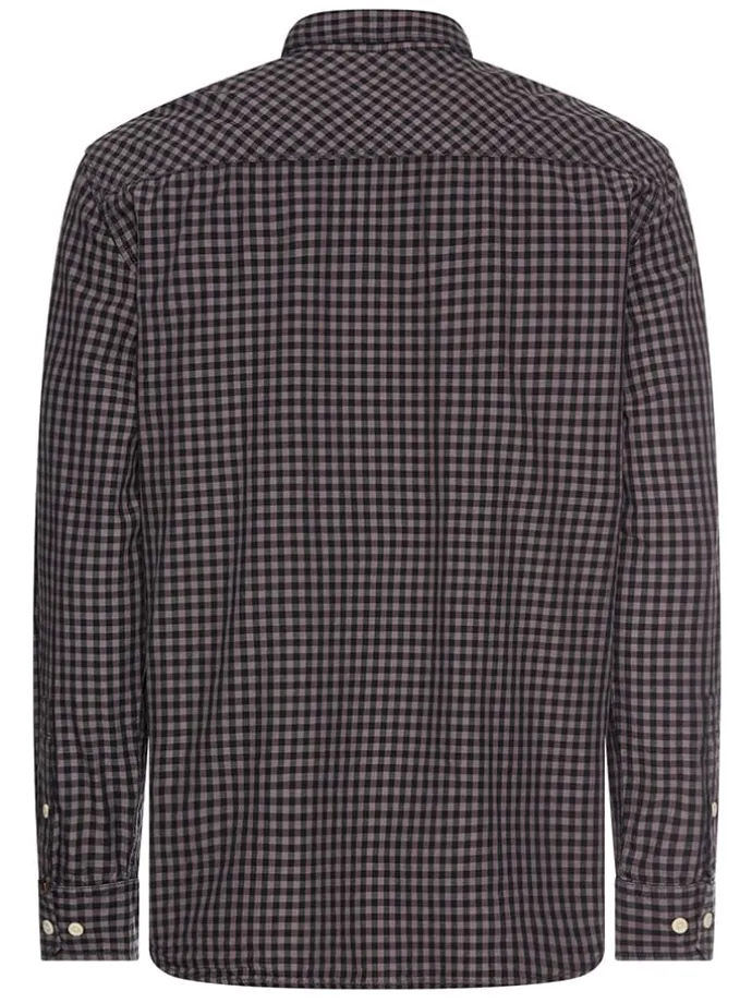 Hemd - Regular Fit - in Lila/ Schwarz