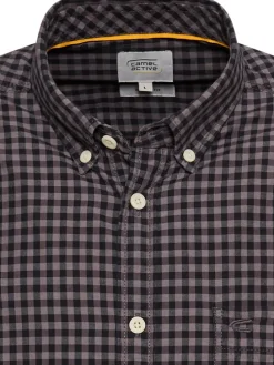 Hemd - Regular Fit - in Lila/ Schwarz