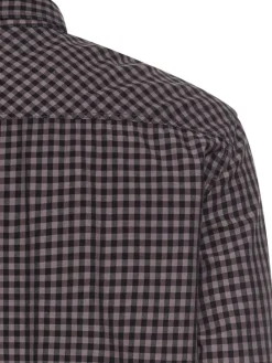 Hemd - Regular Fit - in Lila/ Schwarz