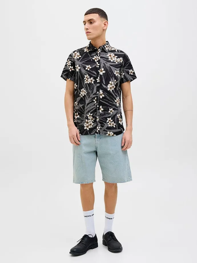 Hemd - Regular fit - in Schwarz