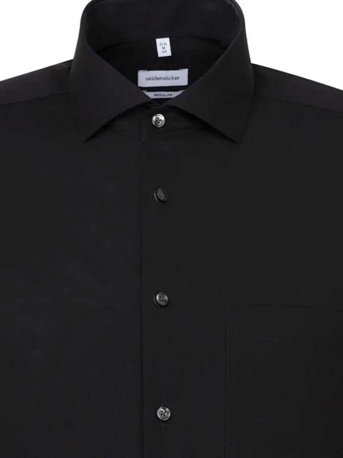 Hemd - Regular fit - in Schwarz