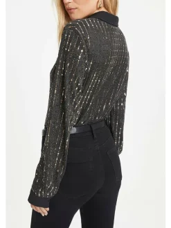 Hemd - Regular fit - in Schwarz/ Gold