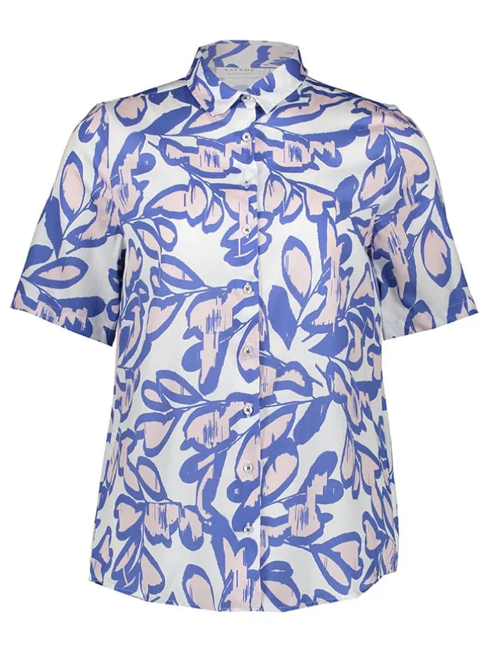 Hemd - Regular fit - in Weiß/ Blau