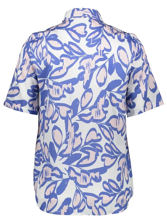 Hemd - Regular fit - in Weiß/ Blau