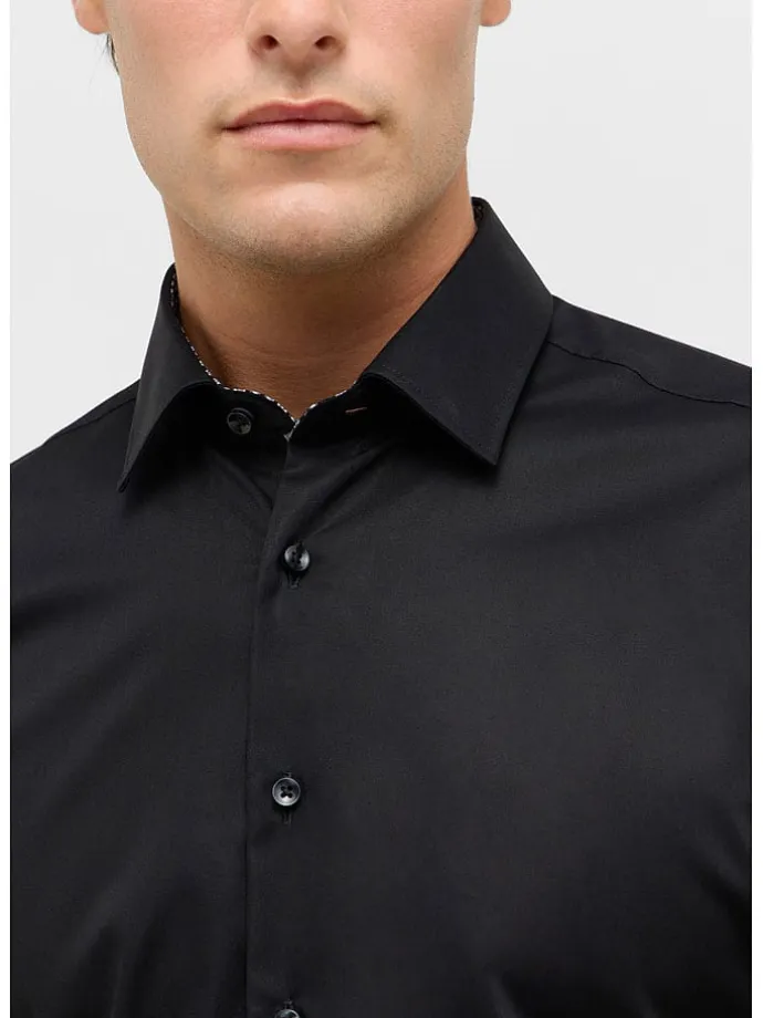 Hemd - Slim fit - in Schwarz