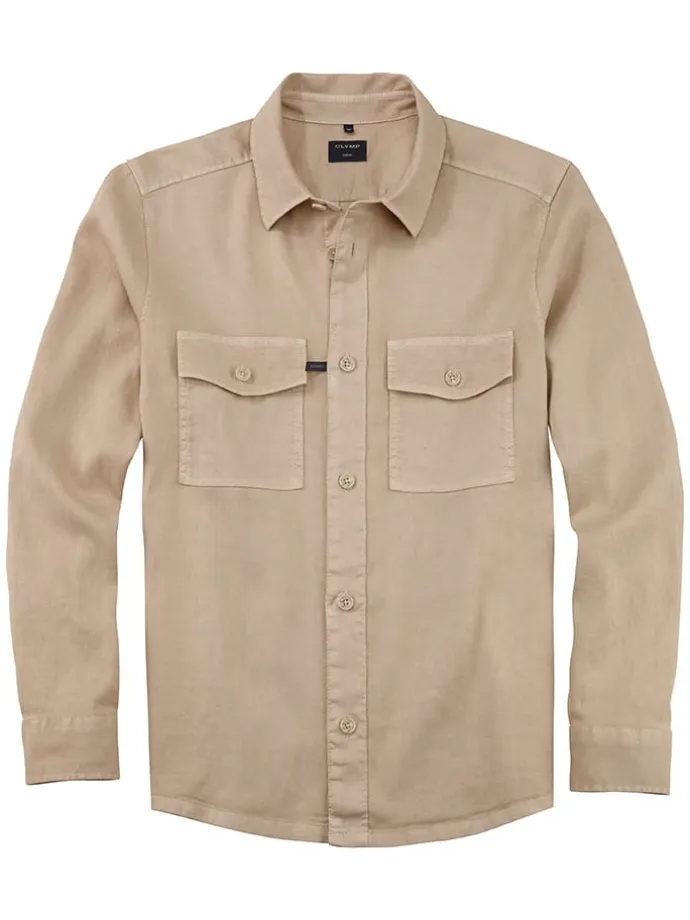 Hemd "Casual" - Regular fit - in Beige