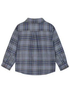 Hemd in Hellblau/ Beige