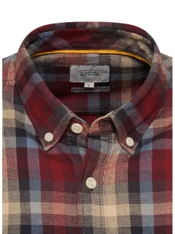 Hemd in Rot/ Blau/ Beige