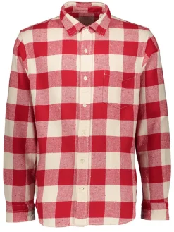 Hemd in Rot/ Creme