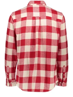 Hemd in Rot/ Creme