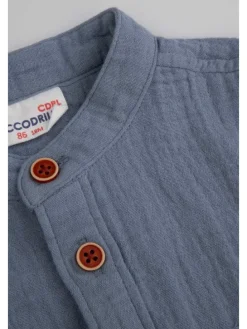 Hemd mit kurzen Ärmeln in blau